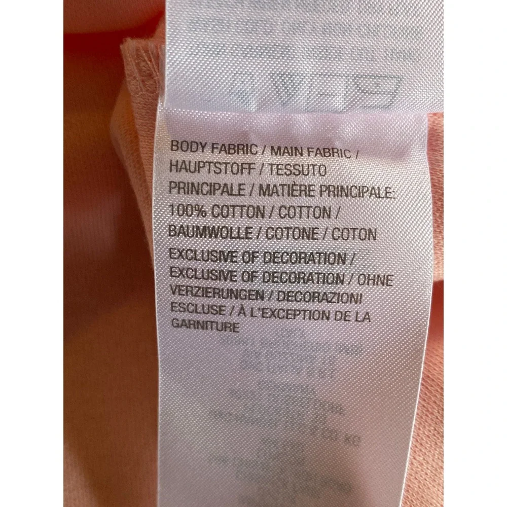 Quacker Factory Women's Top Size L Pink Embroidered Scalloped V-Neck NWT - Picture 7 of 7